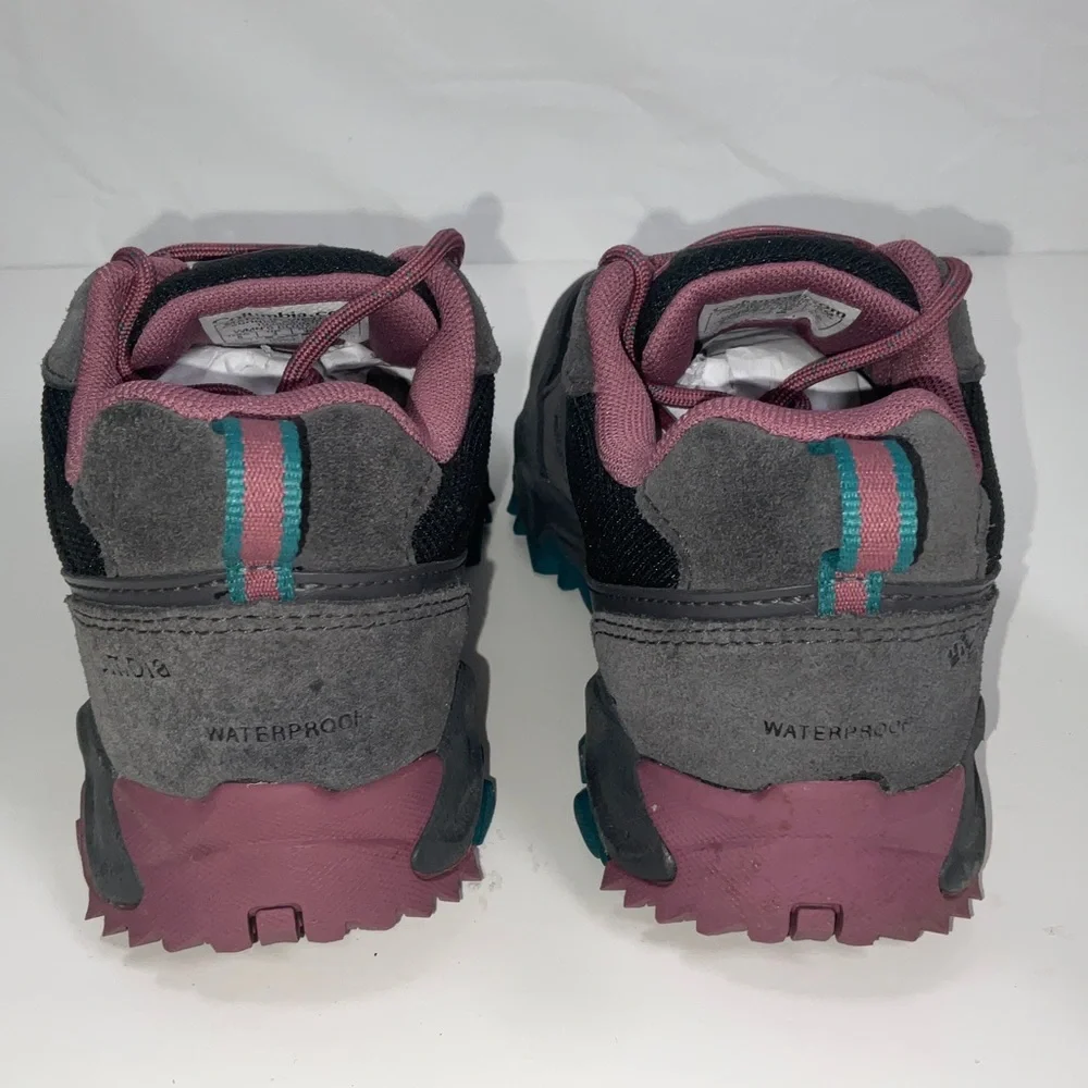 Women’s Columbia IVO Trail Waterproof Hiking Shoes Black & Mauve - Size‎ 5